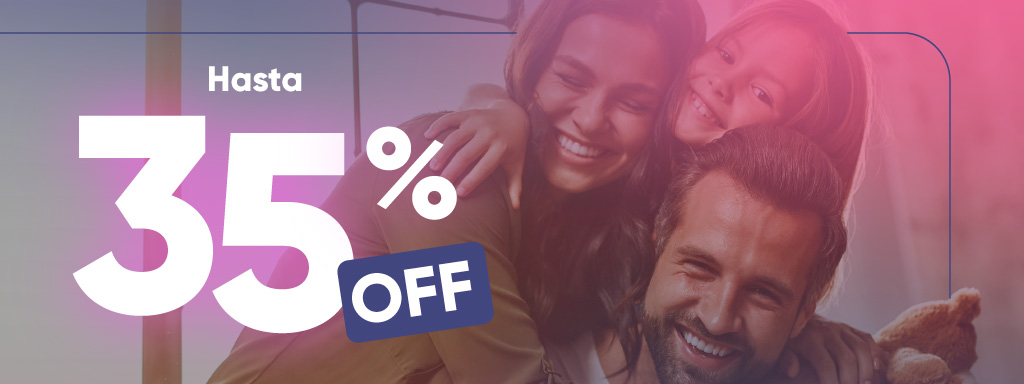 Hasta 35%off